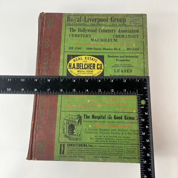 1934 Los Angeles CA City Directory POOR Ancestry Genealogy Antique Vtg Reference - Picture 6 of 15